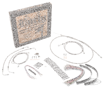Cable kit braided St 13" bar no-ABS FLHT (DE)