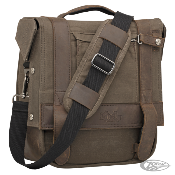 Burly Voyager Single Saddlebag Dark Oak (DE)