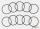 10pck TRANS MAIN SHAFT QUAD SEAL BT XL91 (DE)