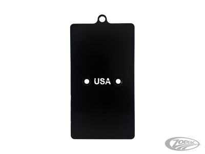 Blk License plate USA (DE)