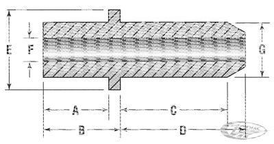 Valve guide EX EVO/TC/XL +.001" hi-lift (DE)