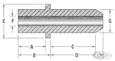 AV&V ME17-UP valve guide EXH +.001 (DE)