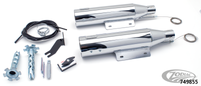 MCJ Race Slip-Ons FXFBS21-Up Chrome