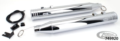 MCJ 100 Striped End Cap FLH/T95-16 Chrom (DE)