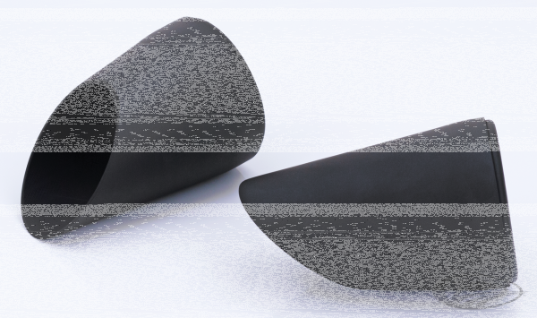 MCJ End Caps Royal 80 Tapered Slash Blk (DE)