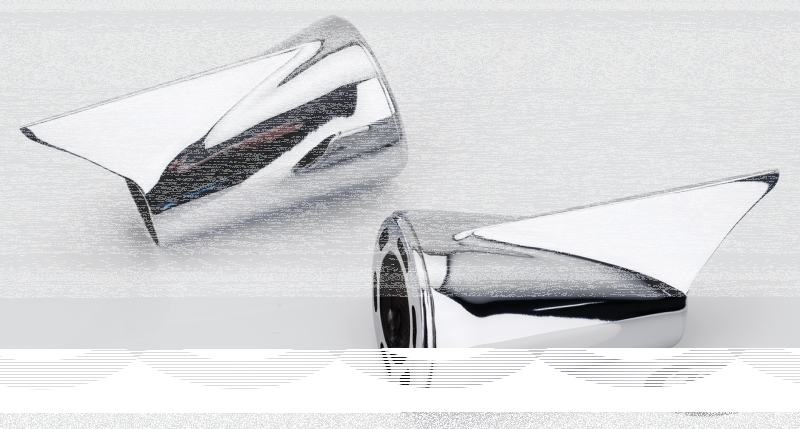 MCJ End Caps Royal 80 Finned Chrome (DE)