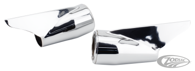 MCJ End Caps Royal 80 Long Finned Chrome (DE)