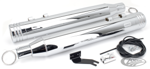 MCJ 100 Striped End Cap FLH/T17-21 Chr (DE)