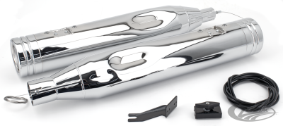 MCJ 120 Striped End Cap FLH/T17-21 Chr (DE)