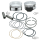 S&S Piston kit 3-7/8x4.5"  +.005 TC (DE)