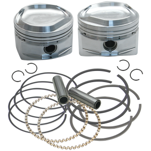 S&S 3.655" piston kit BT84-99 w/SS heads