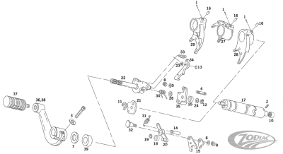 GHDP SHIFTER BASE PLATE, XL883/1200 (DE)