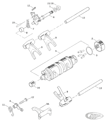 10pck SHIFT RTRN SPRING TC00-up XL04-05 (DE)