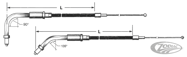 Barnett Black BT96 LN=41" 135° throttle (DE)