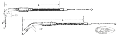 Barnett Black BT96 LN=41" 135° throttle (DE)
