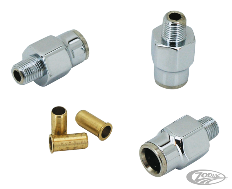 Chrome tank hose fitting no. 12 (DE)