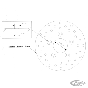 K-Tech Stainless 7" front disc 84-99 (DE)