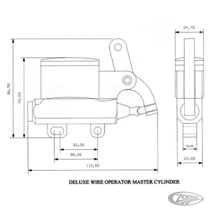 K-Tech Deluxe wire m/c 14mm alu/brass