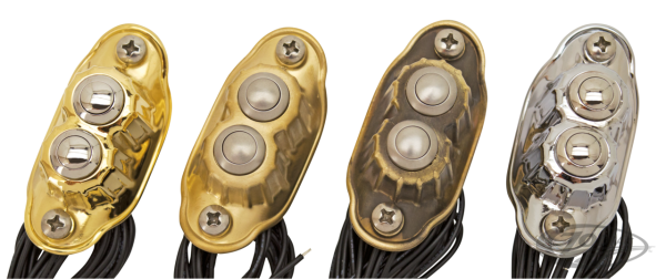 K-Tech Deluxe 2 button switch brass poli (DE)