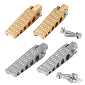 K-Tech forged satin brass knurled pegs (DE)