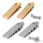 K-Tech forged satin brass knurled pegs