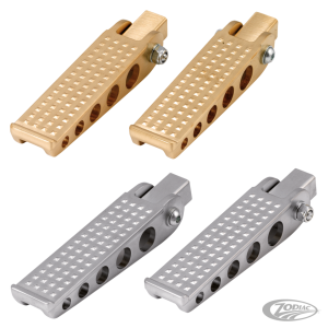 K-Tech forged satin brass knurled pegs