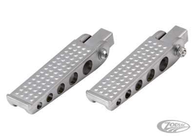 K-Tech forged satin chrome knurled pegs