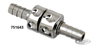 K-Tech inline petcock chrome