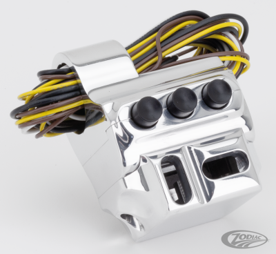 PM Polished 5 button housing Cabl.clutch