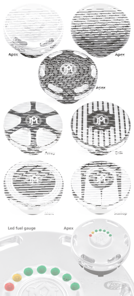 PM Array LED fuel gauge Contrast cut (DE)