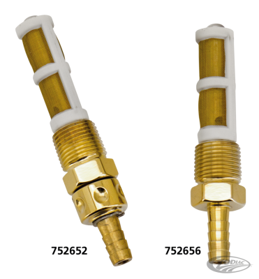 Polished brass 3/8"NPT fuel line adapter (DE)