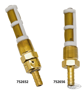 Polished brass 3/8"NPT fuel line adapter