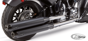 2Bros FLS/FLSTN14-16 BLK  Dual S/O Delux (DE)