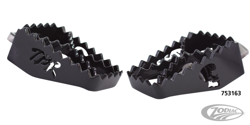 2Bros FXD/XL MX Footpeg SS Black (DE)