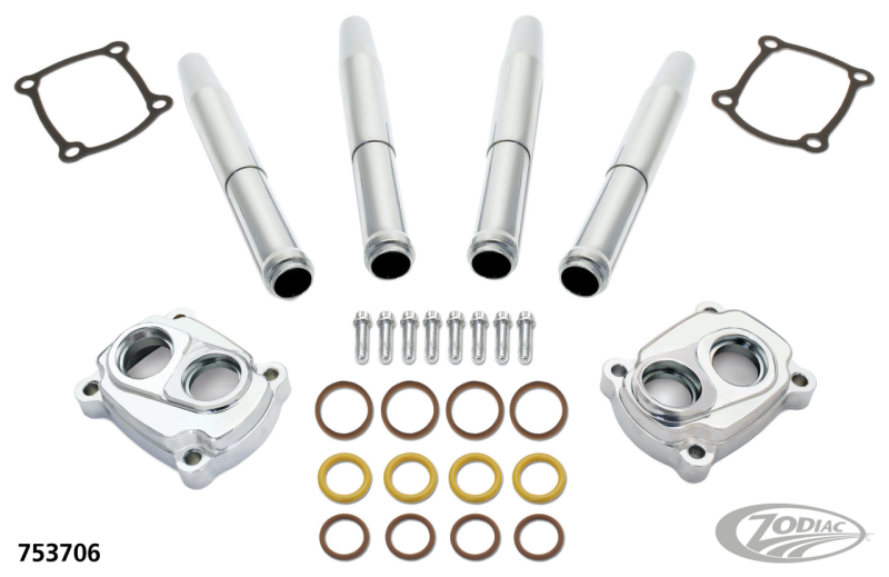ME17-UP Chr tappet and pushrod cover set (DE)