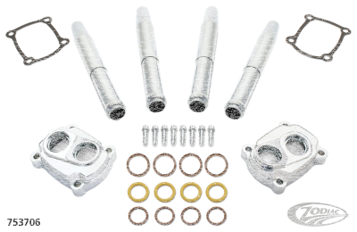 ME17-UP Chr tappet and pushrod cover set (DE)