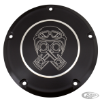Piston Helmet Derby Cvr Blk FLH/T16-up
