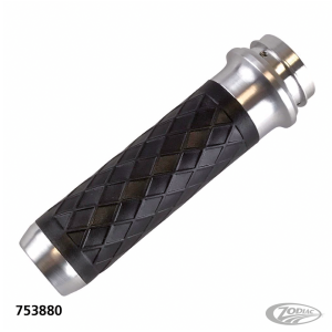 Lthr Moto Grips Natur/Blk Diamond TBW (DE)