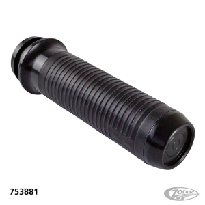 Lthr Moto Grips Blk/Blk Ribbed TBW