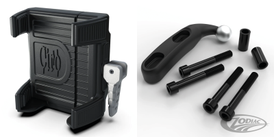 Phone Holder w/o Charger perch mnt Blk (DE)