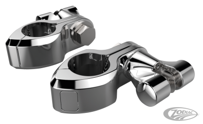 Chr Hingeless Clamps w/Clevis 1-1/4" clm (DE)