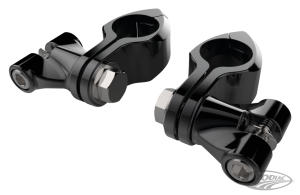 Blk Hingeless Clamps w/ Clevis 1-1/4"