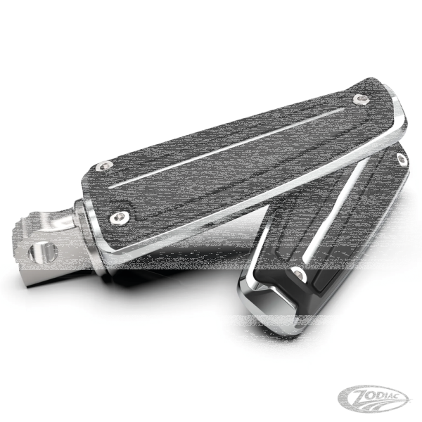 RAIL FOOTPEGS CHROME W/STD MALE MOUNTS (DE)