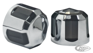 Diamond Crown BOLT CAP 5/16" Chr blk 6Pc (DE)
