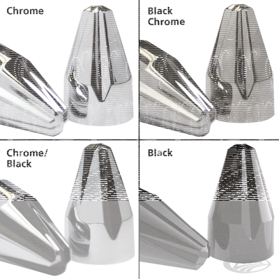 Diamond crown Chr BOLT CAPS 5/16" 6Pck (DE)