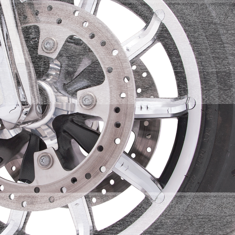Chr Faceted Wheel Accents FLH/T14-UP (DE)