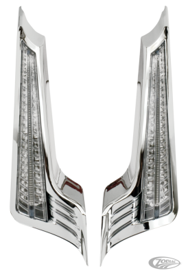 Saddlebag chr fillers w/lghts FLH/T14-UP (DE)