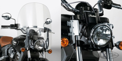 Switchblade 2-up kit Indian Scout chrome