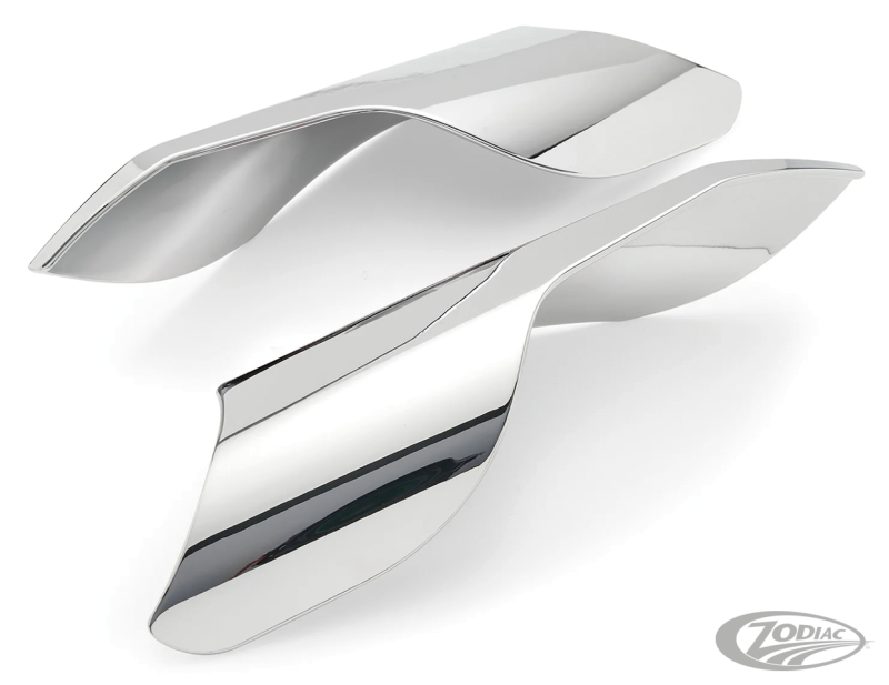 Deflex heat deflectors Indian, chrome (DE)
