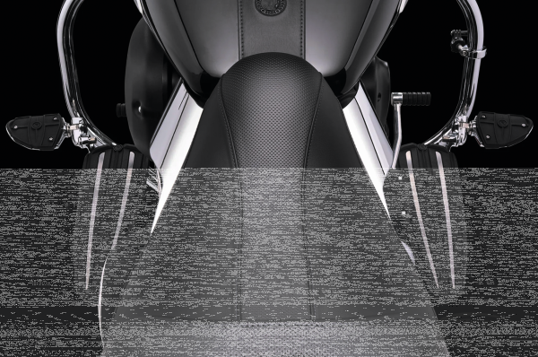 Deflex heat deflectors Indian, chrome (DE)